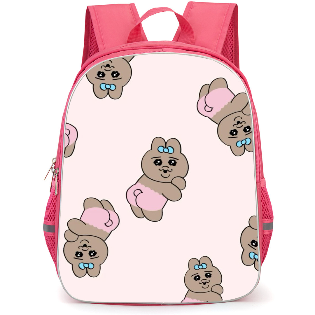 Opanchu Usagi Backpack StudentPack - Opanchu Usagi Pattern Art On Beige Background