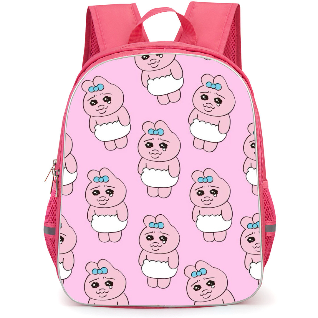 Opanchu Usagi Backpack StudentPack - Opanchu Usagi Pattern Art On Pink Background