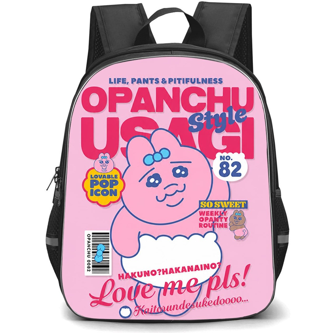 Opanchu Usagi Backpack School Bag StudentPack - Opanchu Usagi Retro Magazine Aesthetic Poster
