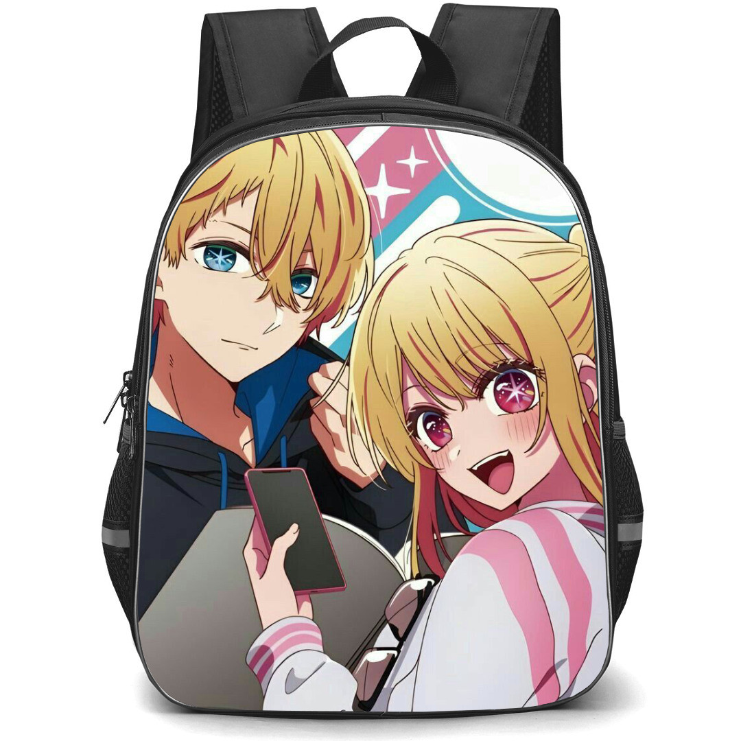 Oshi No Ko Backpack StudentPack - Aqua Ruby Back Portrait