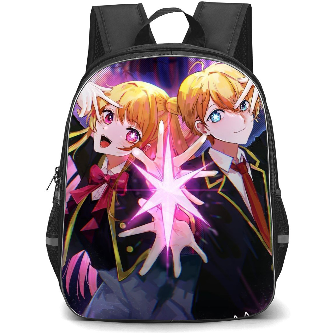 Oshi No Ko Backpack StudentPack - Aqua Ruby Posing Illustration
