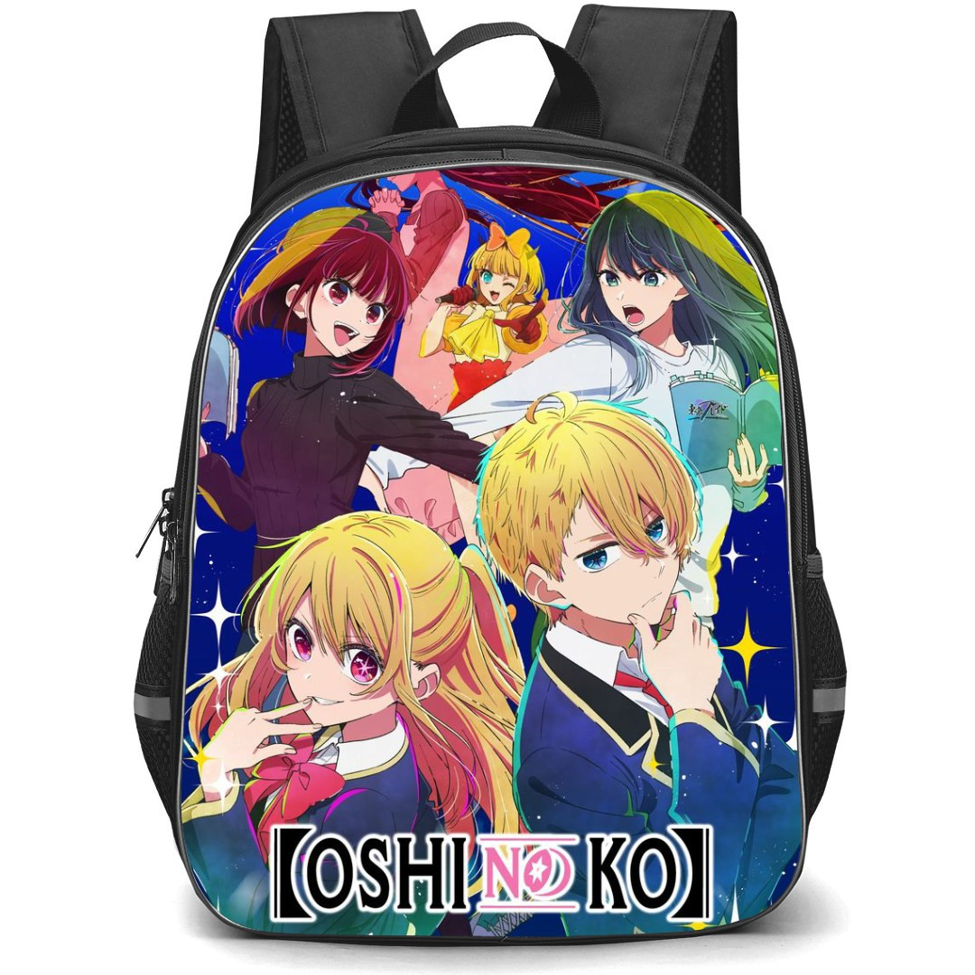 Oshi No Ko Backpack StudentPack - Characters Blue Background
