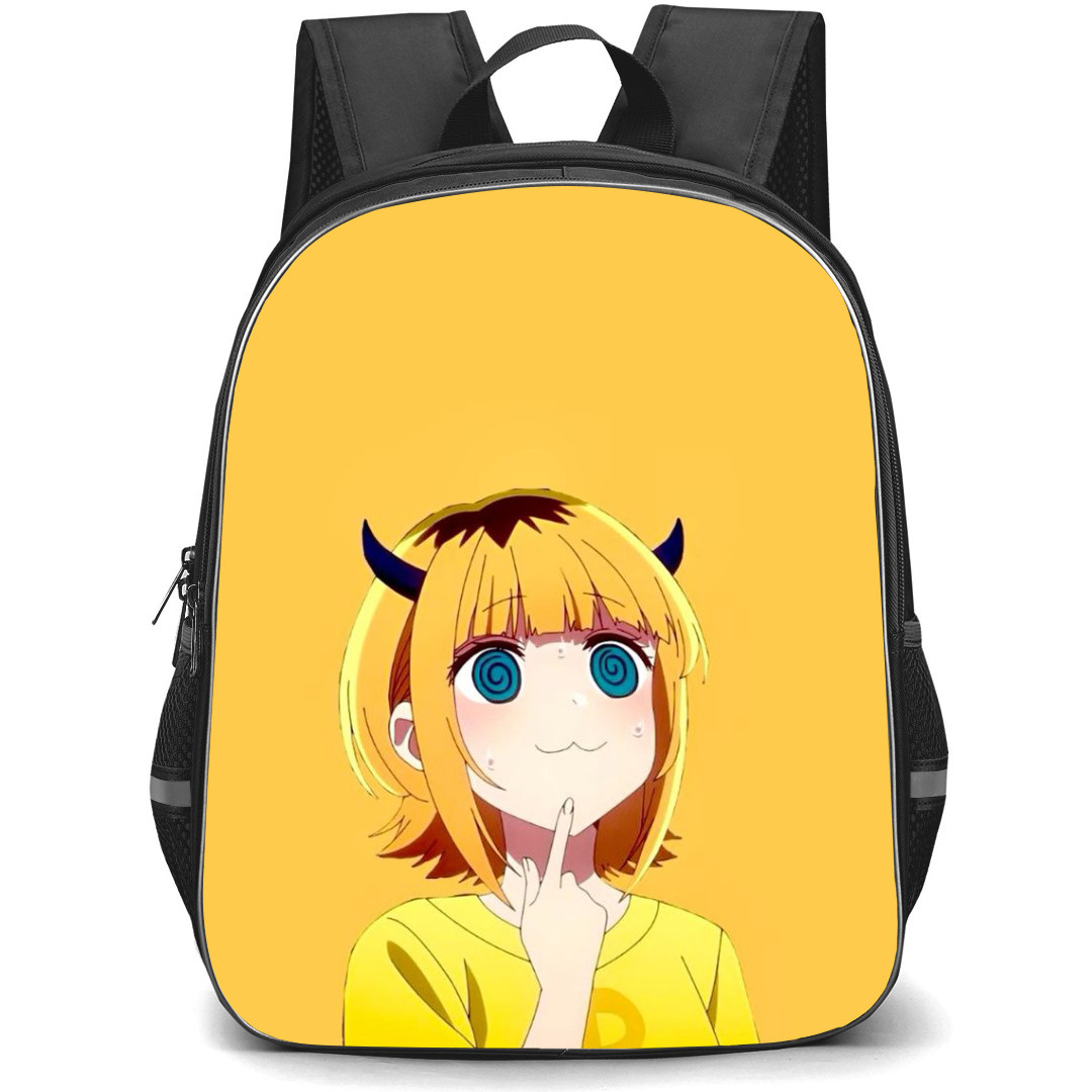Oshi No Ko Mem-Cho Backpack StudentPack - Mem-Cho Portrait Yellow Background