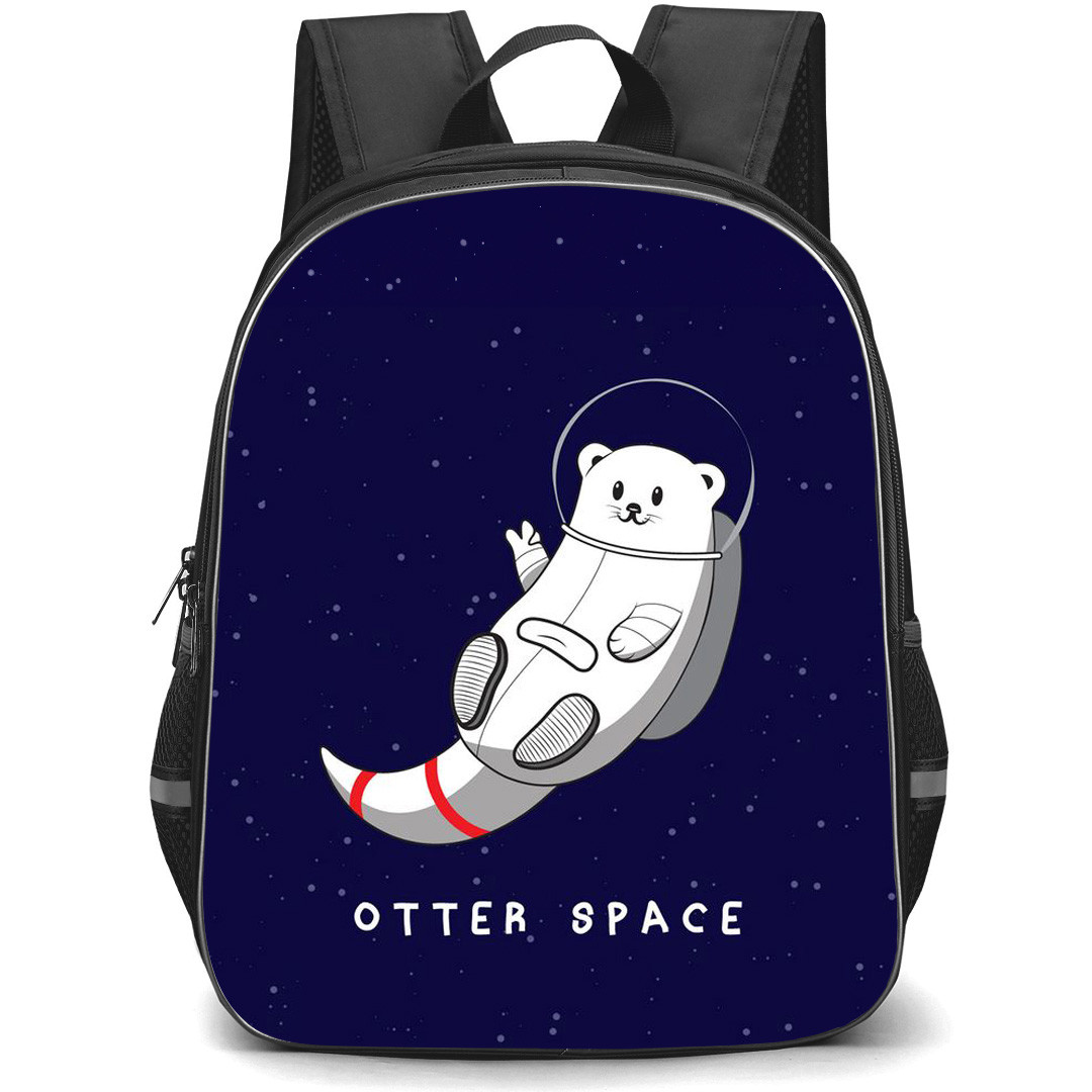 Otter Space Backpack StudentPack - Otter Space Otter Animal On Space Blue Background