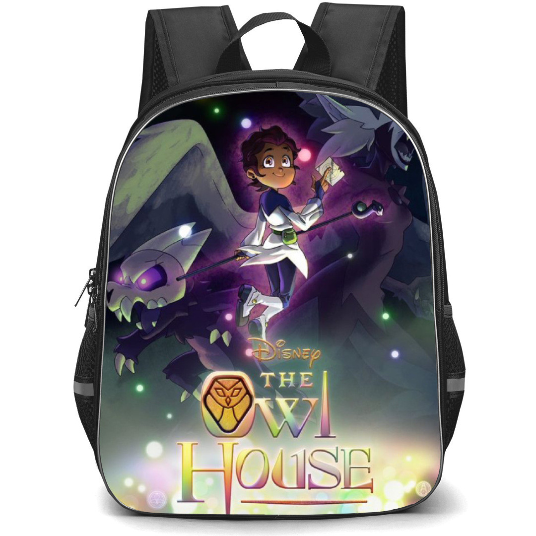 The Owl House Luz Backpack Student Pack - Luz Flying Smile Portrait Monster Background