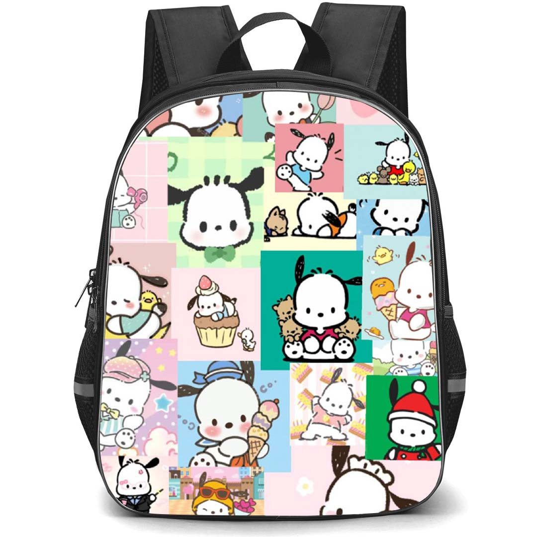 Pochacco Sanrio Backpack School Bag StudentPack - Pochacco Sanrio Different Theme Portrait Collage