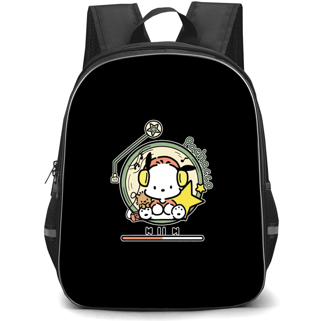 Pochacco Sanrio Backpack School Bag StudentPack - Pochacco Sanrio Music Icon Portrait Sticker