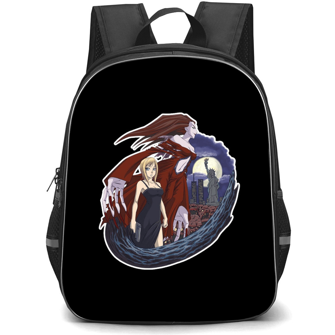 Parasite Eve Backpack School Bag StudentPack - Aya Brea And Mitchondria Eve Night Sticker