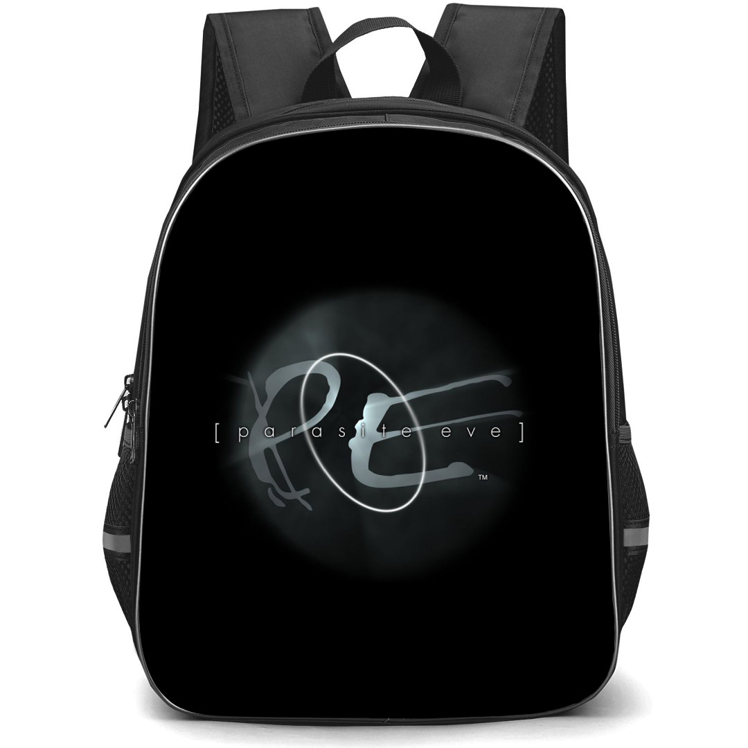 Parasite Eve Backpack School Bag StudentPack - Parasite Eve Game Logo In Black Background