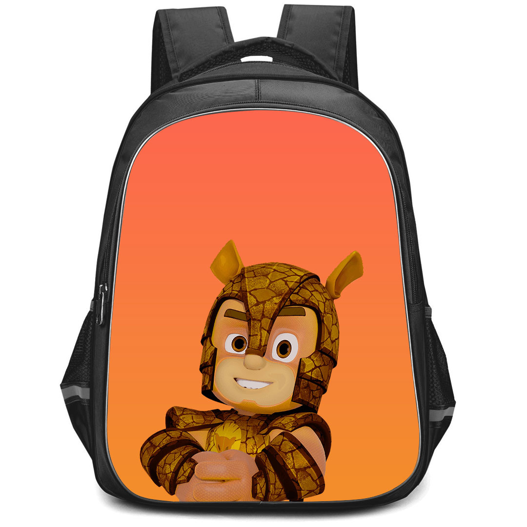 PJ Masks Power Heroes Armadylan Backpack StudentPack - Armadylan Standing On Orange Background