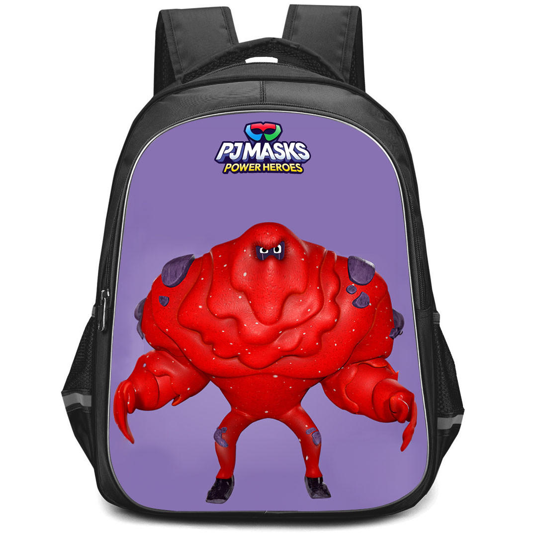 PJ Masks Power Heroes Splat Monster Backpack StudentPack - Splat Monster Standing On Purple Background