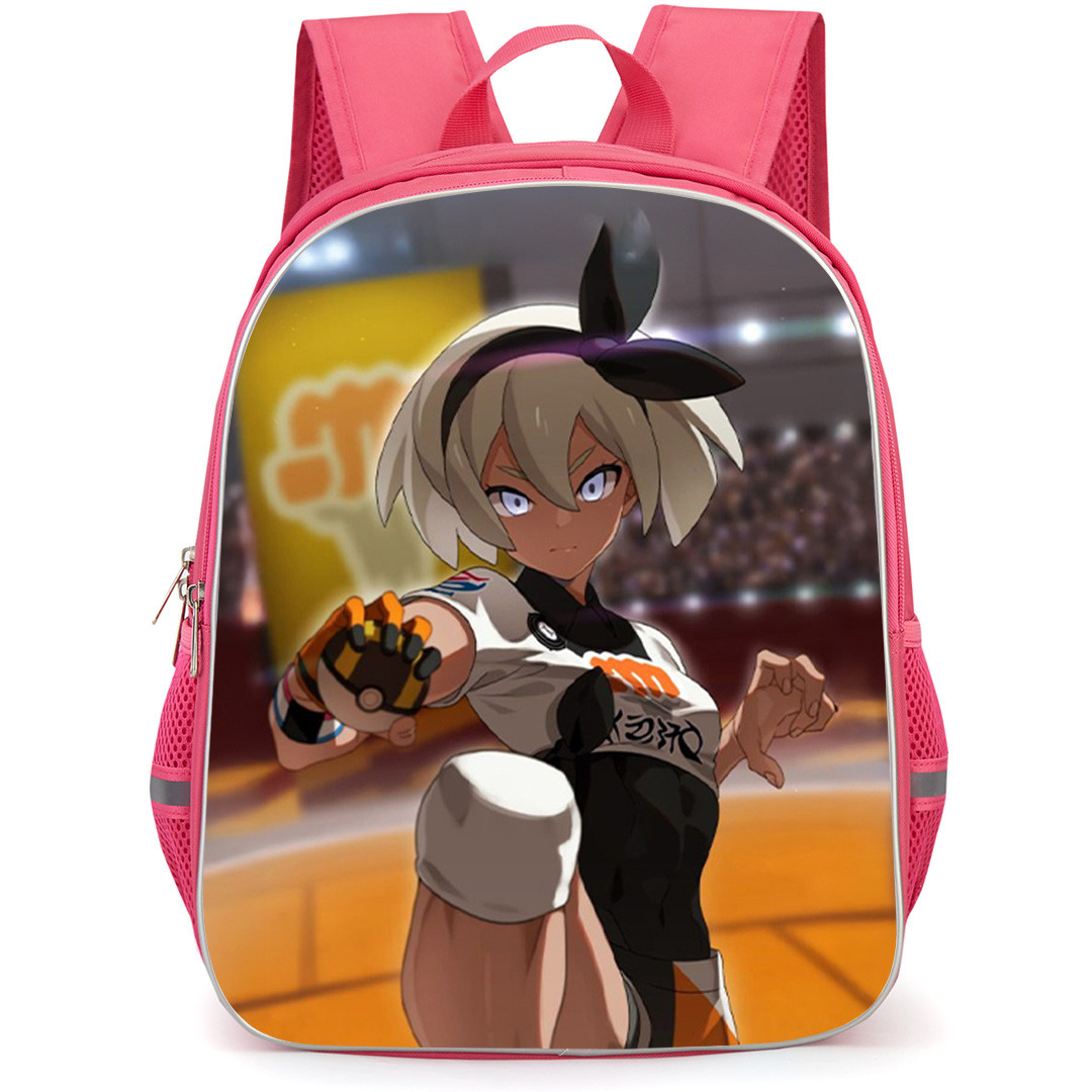 Pokemon Bea Backpack School Bag StudentPack - Pokemon Bea In A Fighting Posture Illustration Art Poster