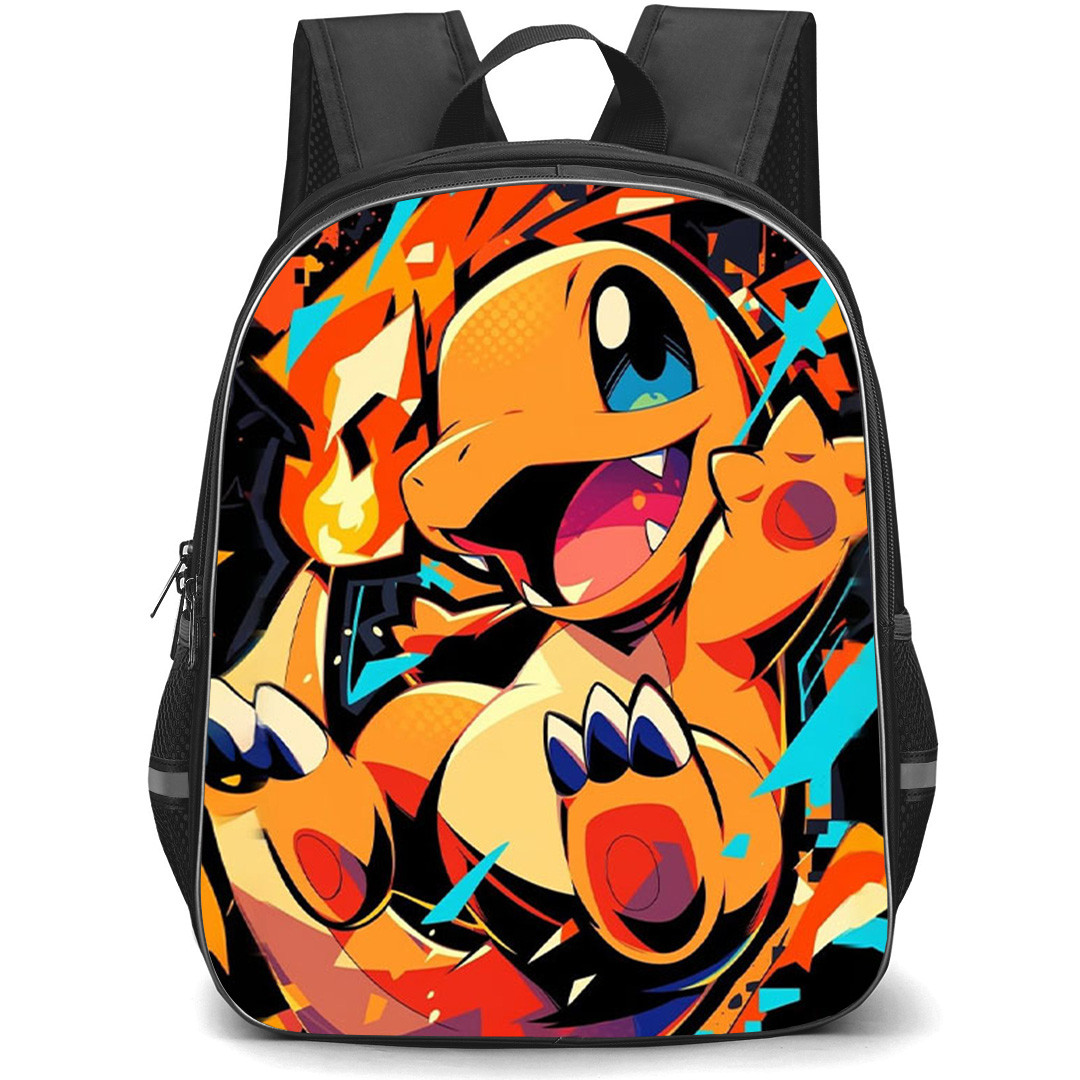 Pokemon Charmander Backpack School Bag StudentPack - Pokemon Charmander Pop Art Style Poster