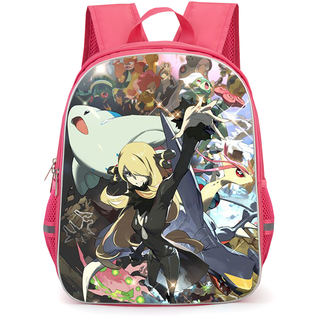 Pokemon Cynthia Backpack School Bag StudentPack - Pokemon Cynthia Collage Poster