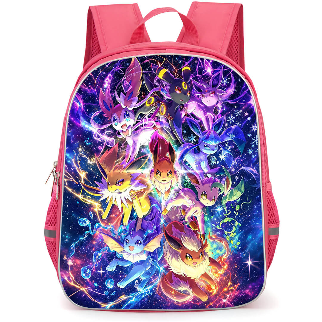 Pokemon Eevee Backpack School Bag StudentPack - Pokemon Eevee Evolution Anime Art Poster