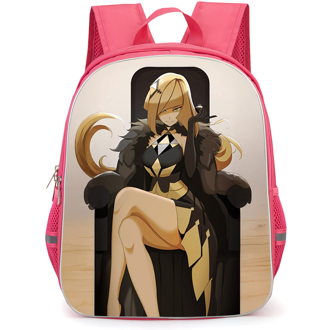 Pokemon Lusamine Backpack School Bag StudentPack - Pokemon Lusamine Wearing Sygna Suit Anime Art Poster