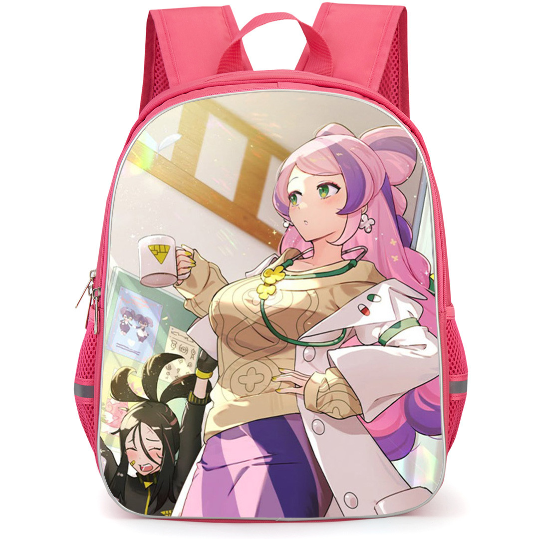 Pokemon Miriam Backpack School Bag StudentPack - Pokemon Miriam Standing And Holding A Mug Illustration Art Poster