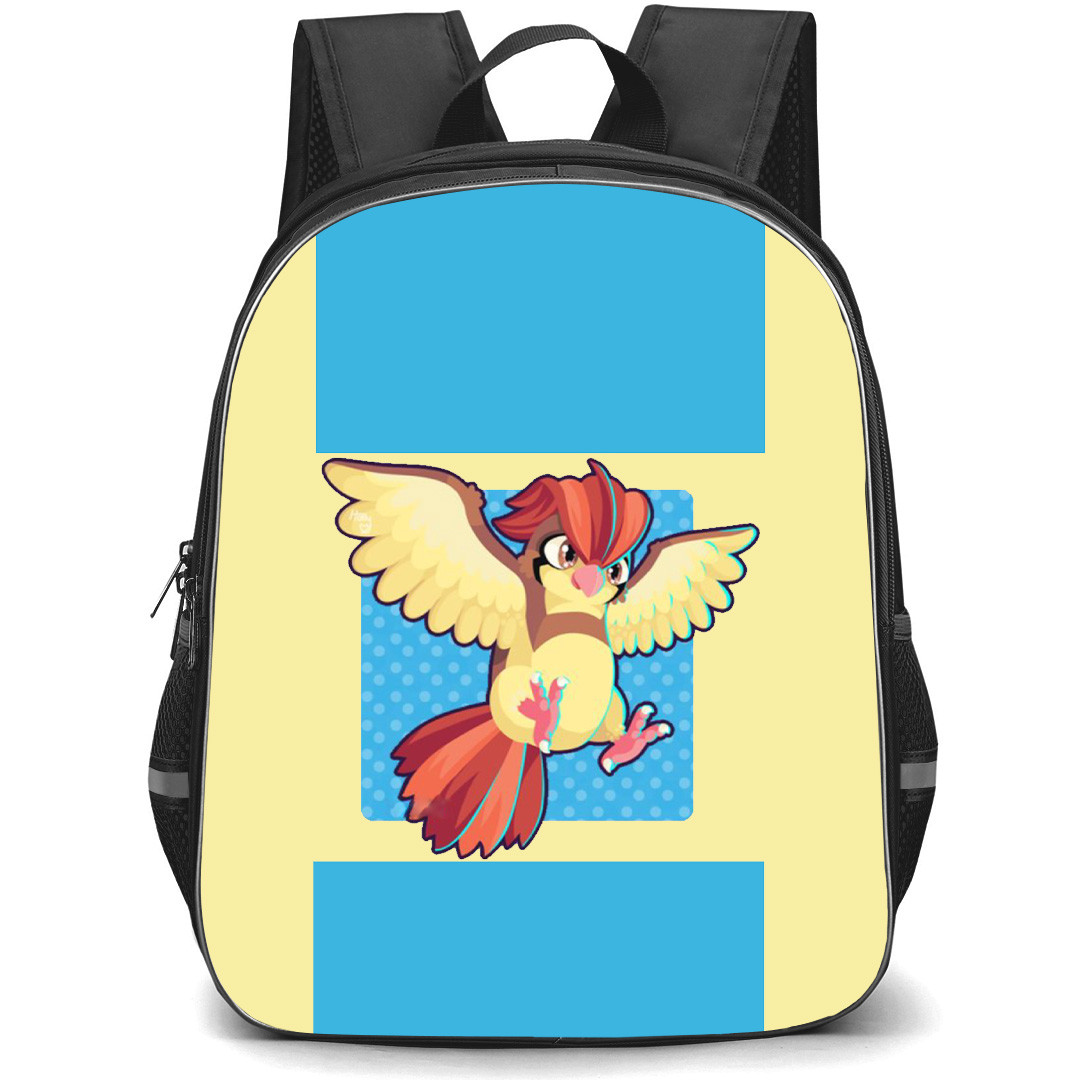 Pokemon Pidgeotto Backpack StudentPack - Pidgeotto Flying Sticker Art