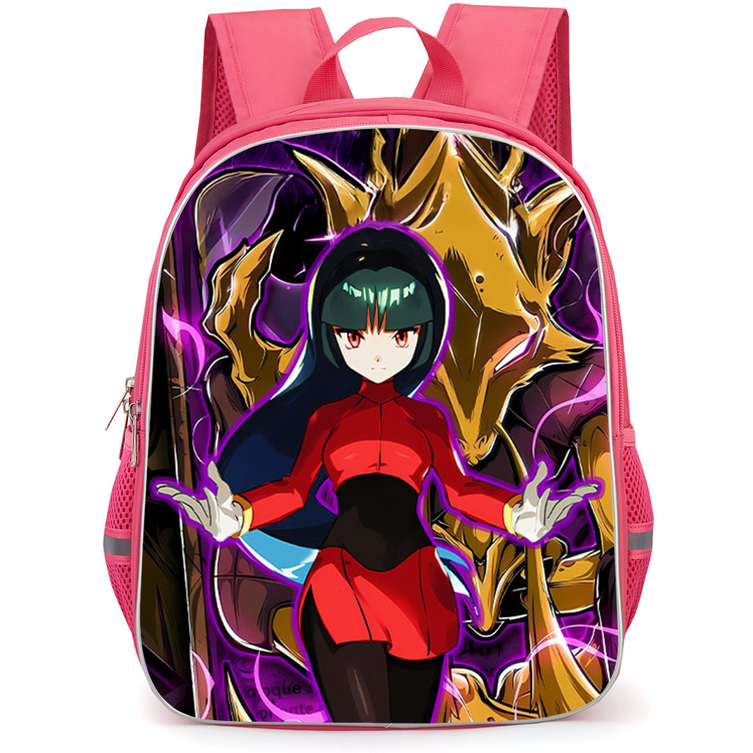Pokemon Sabrina Backpack School Bag StudentPack - Pokemon Sabrina Fan Art Digital Illustration Poster