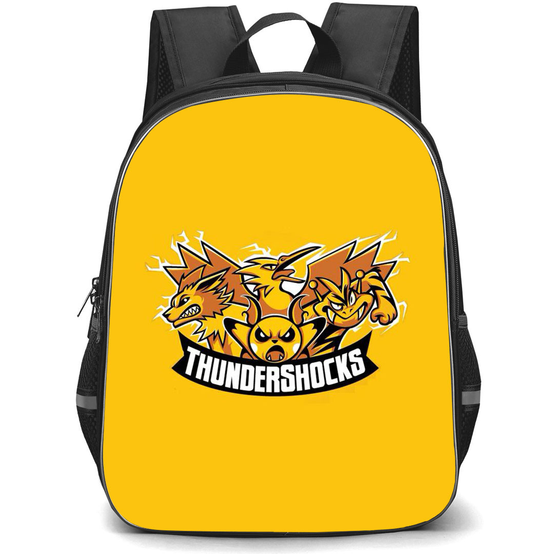 Pokemon Backpack StudentPack - Pokemon ThunderShocks Logo Yellow Background