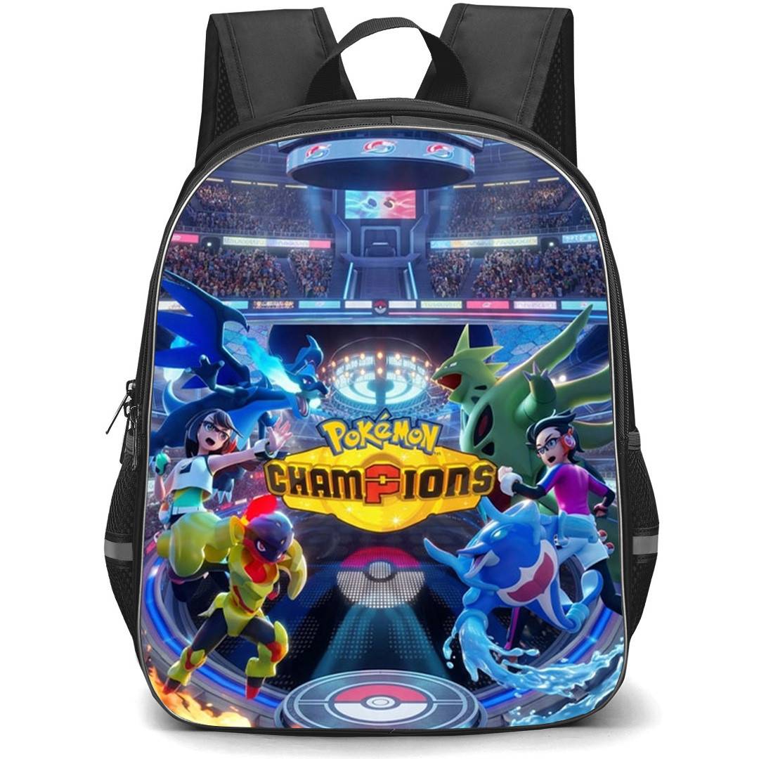 Pokemon Champions Backpack School Bag StudentPack - Pokemon Champions Official Key Art Poster