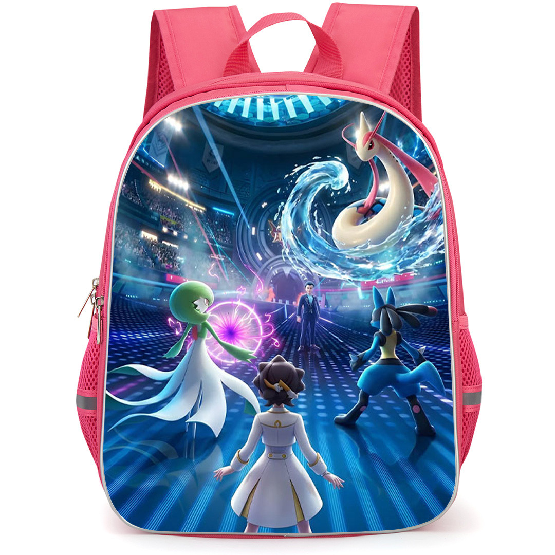 Pokemon Champions Backpack School Bag StudentPack - Pokemon Champions Player Vs Julian Illustration Art Poster