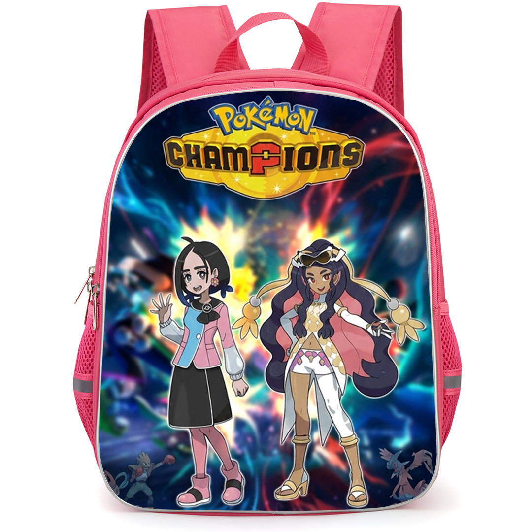 Pokemon Champions Backpack School Bag StudentPack - Pokemon Champions Tatora And Caraway With Logo Poster