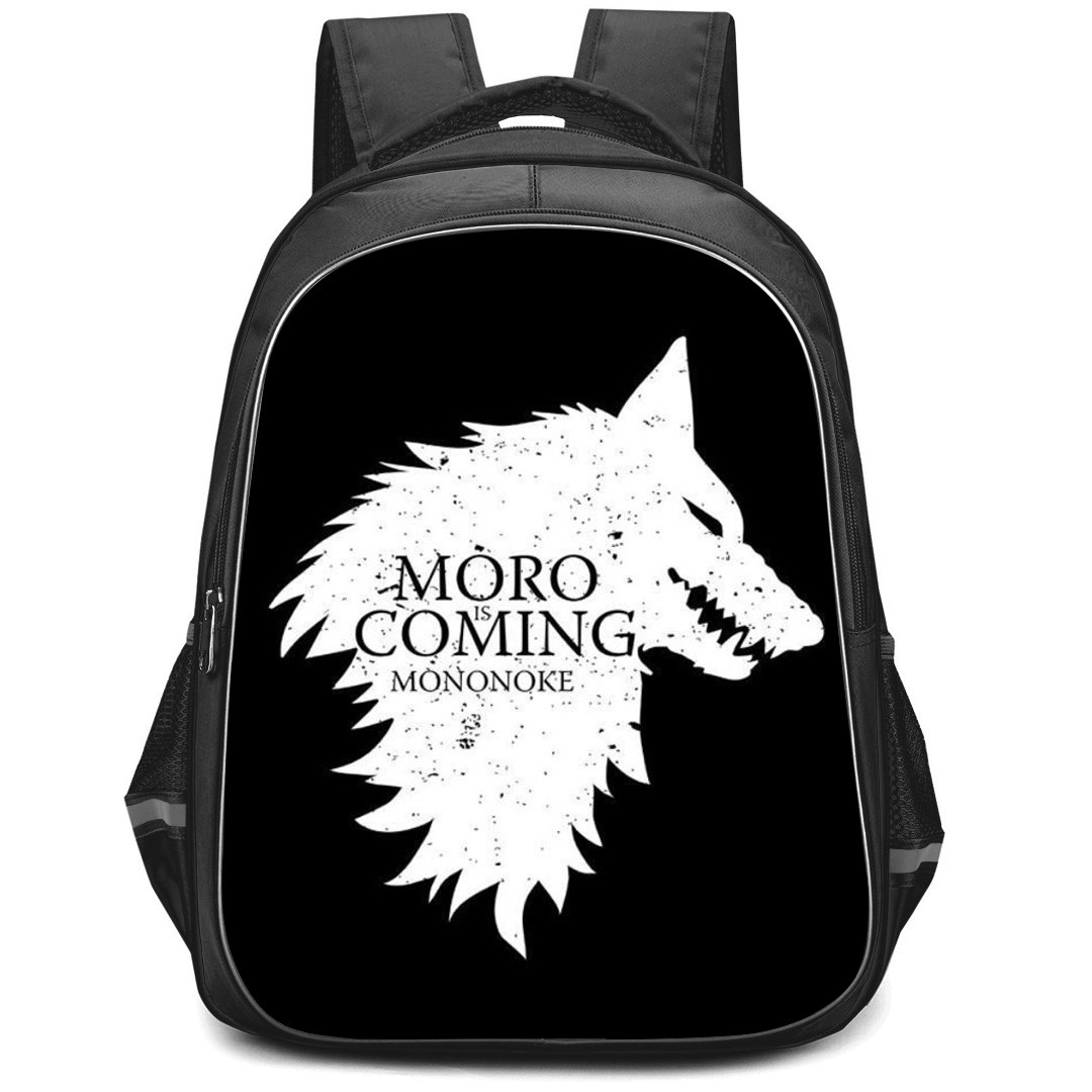 Princess Mononoke Moro Backpack StudentPack - Moro Is Coming Black And White Poster