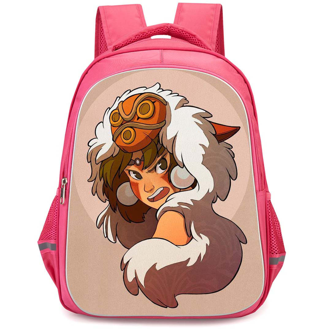 Princess Mononoke San Backpack StudentPack - San Looking Back Illustration Art