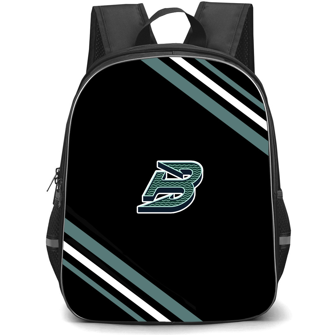 Boston Fleet Backpack School Bag StudentPack - Boston Fleet Large Logo With Stripe