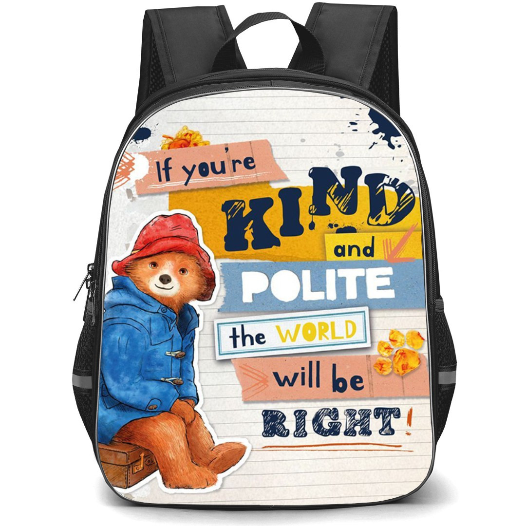 Paddington Backpack StudentPack - Paddington Bear Eating Bread Poster