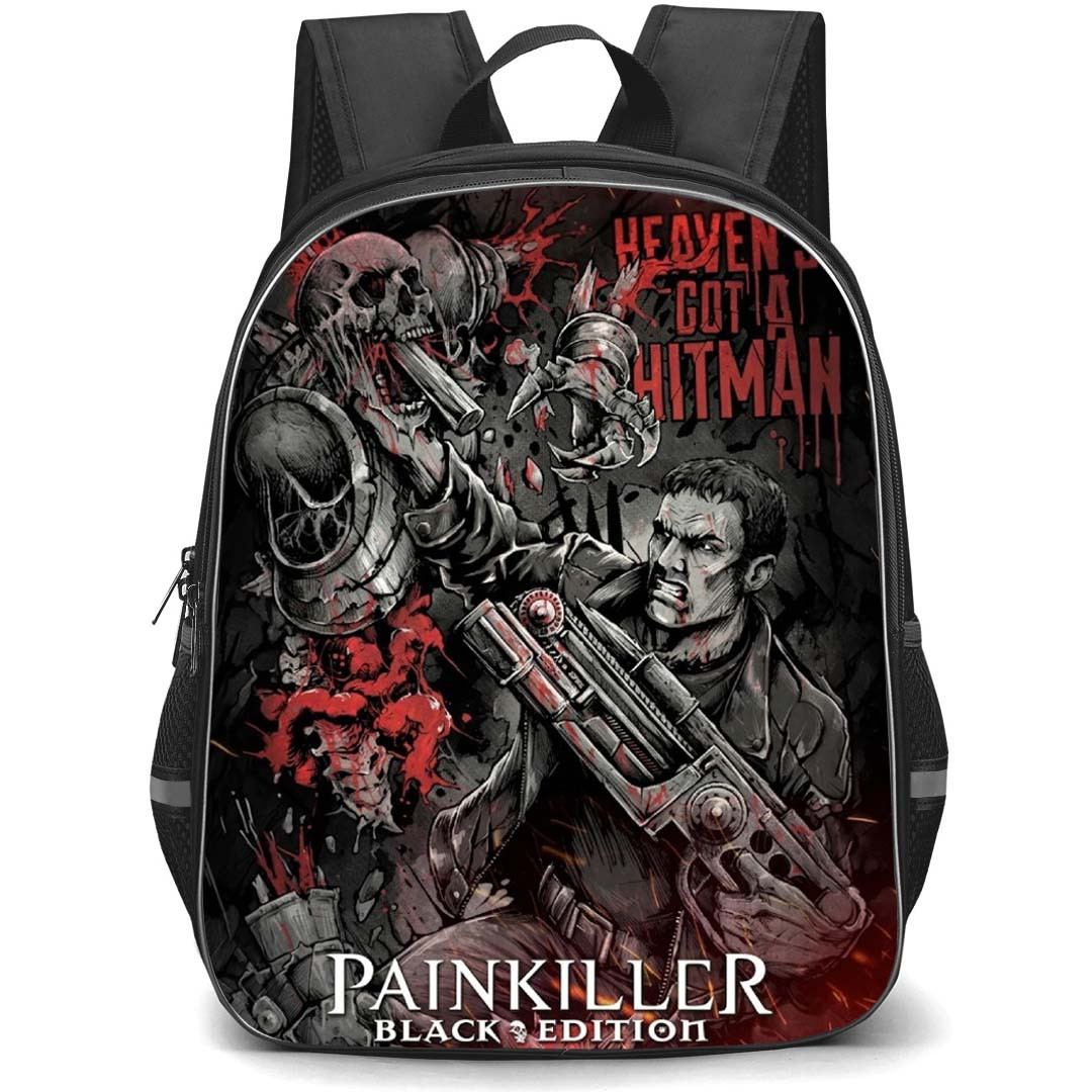 Painkiller Backpack School Bag StudentPack - Painkiller Black Edition Comic Art Poster