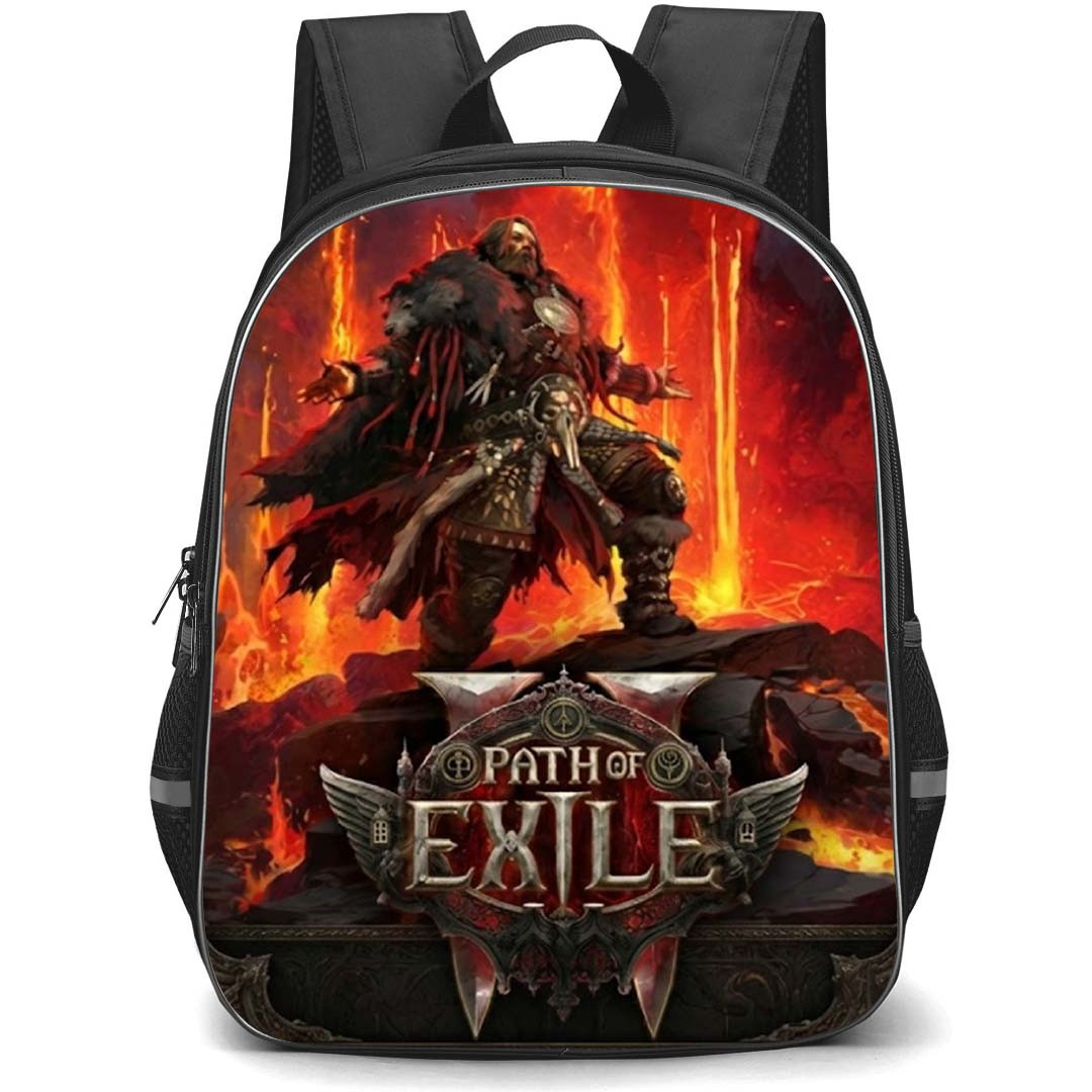 Path Of Exile Druid Backpack School Bag StudentPack - Druid Portrait Game Poster