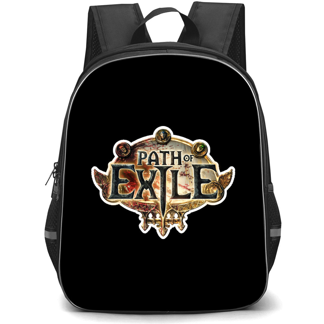 Path Of Exile Backpack School Bag StudentPack - Path Of Exile Game Logo Sticker