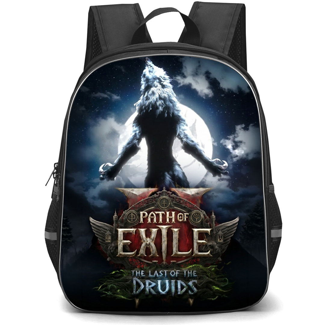 Path Of Exile Werewolf Backpack School Bag StudentPack - Werewolf Druid Game Poster