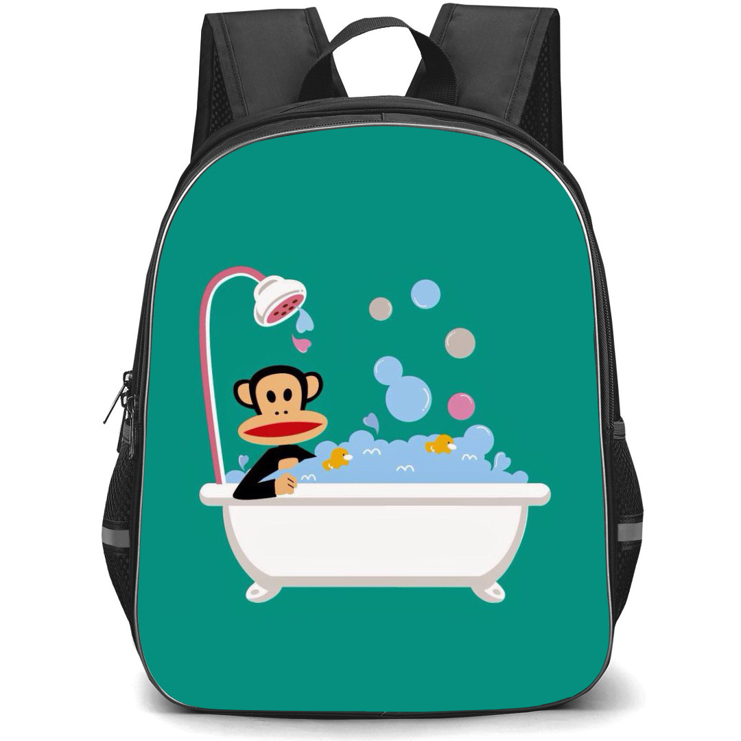 Paul Frank Backpack StudentPack - Monkey with Bathtub Cartoon Art