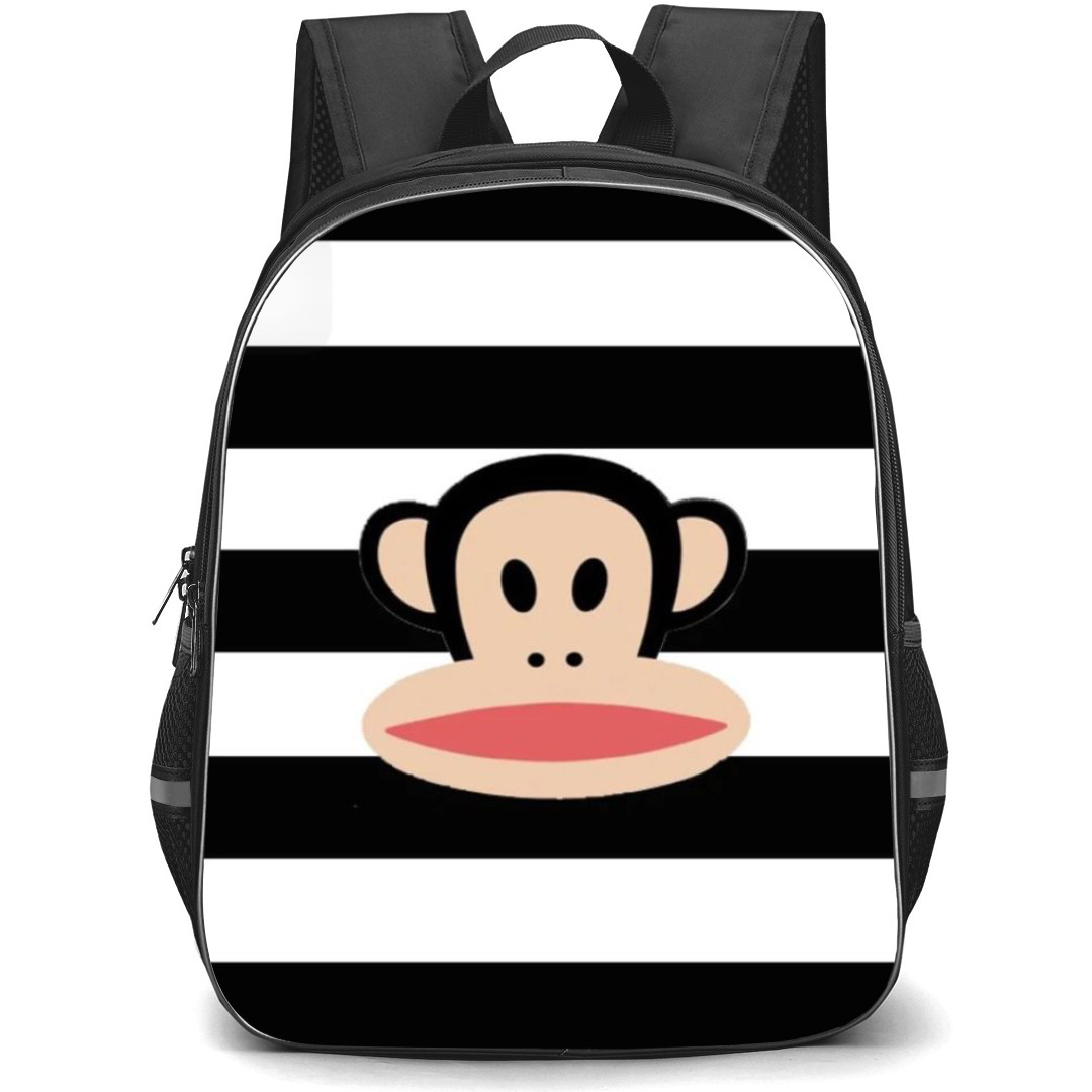 Paul Frank Backpack StudentPack - Monkey with Black and White Background Cartoon Art