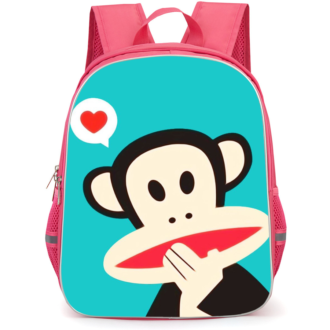 Paul Frank Backpack StudentPack - Monkey with Heart Cartoon Art