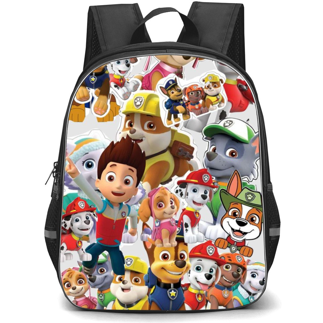 Paw Patrol School Backpack StudentPack - Characters Sticker Art Collage