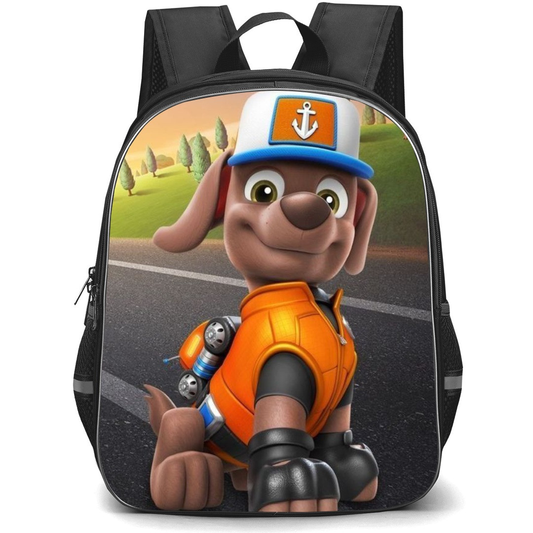 Paw Patrol Zuma School Backpack StudentPack - Zuma Portrait Road Background