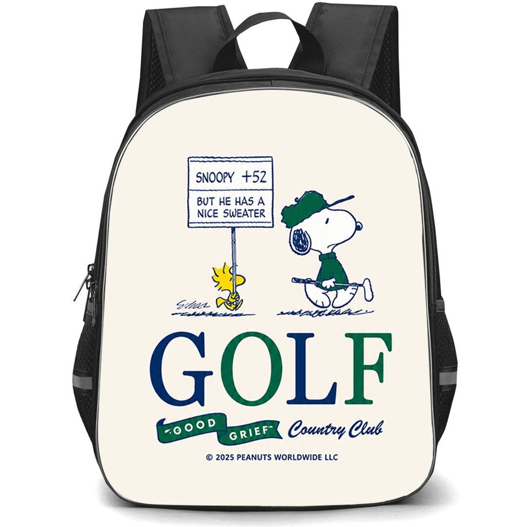 Peanuts Backpack School Bag StudentPack - Peanuts Golf Country Club Aesthetic Poster