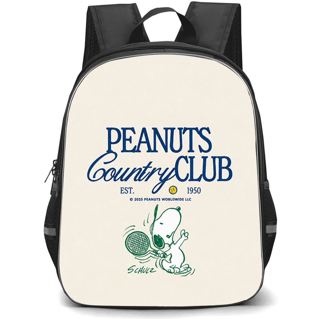 Peanuts Backpack School Bag StudentPack - Peanuts Minimal Tennis Aesthetic Poster