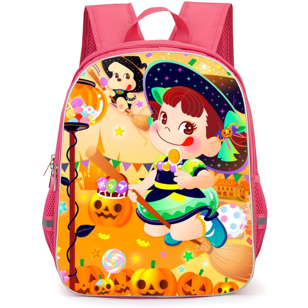 Peko and Poko Backpack StudentPack - Peko Riding in a Broomstick Halloween Party