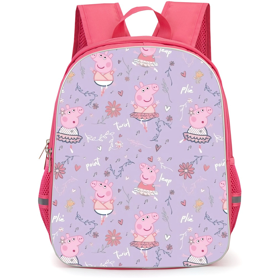 Peppa Pig School Backpack StudentPack - Peppa Pig Ballet Pattern Art