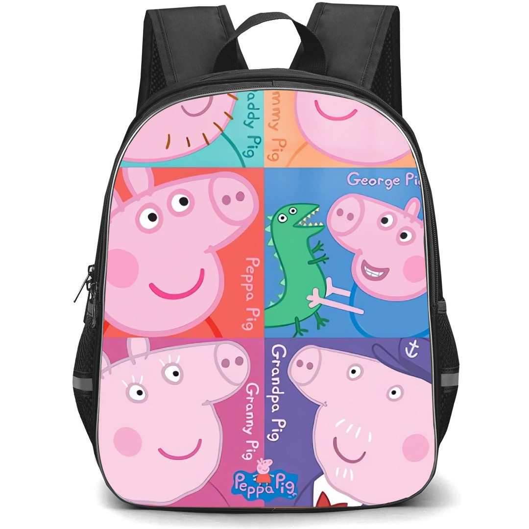 Peppa Pig School Backpack StudentPack - Characters Side Portrait