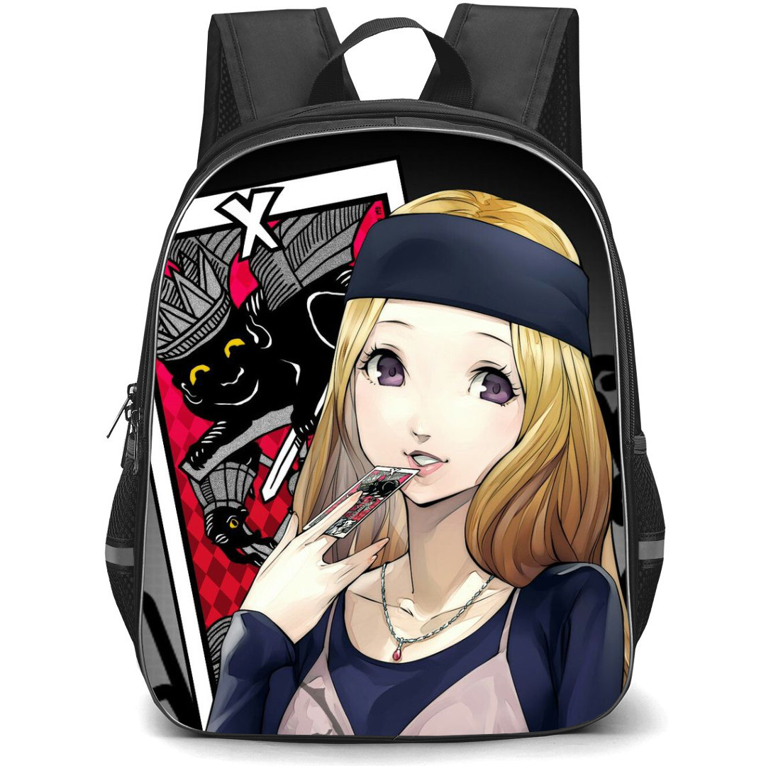 Persona 5 Chihaya Mifune Backpack StudentPack - Chihaya Mifune Holding Card