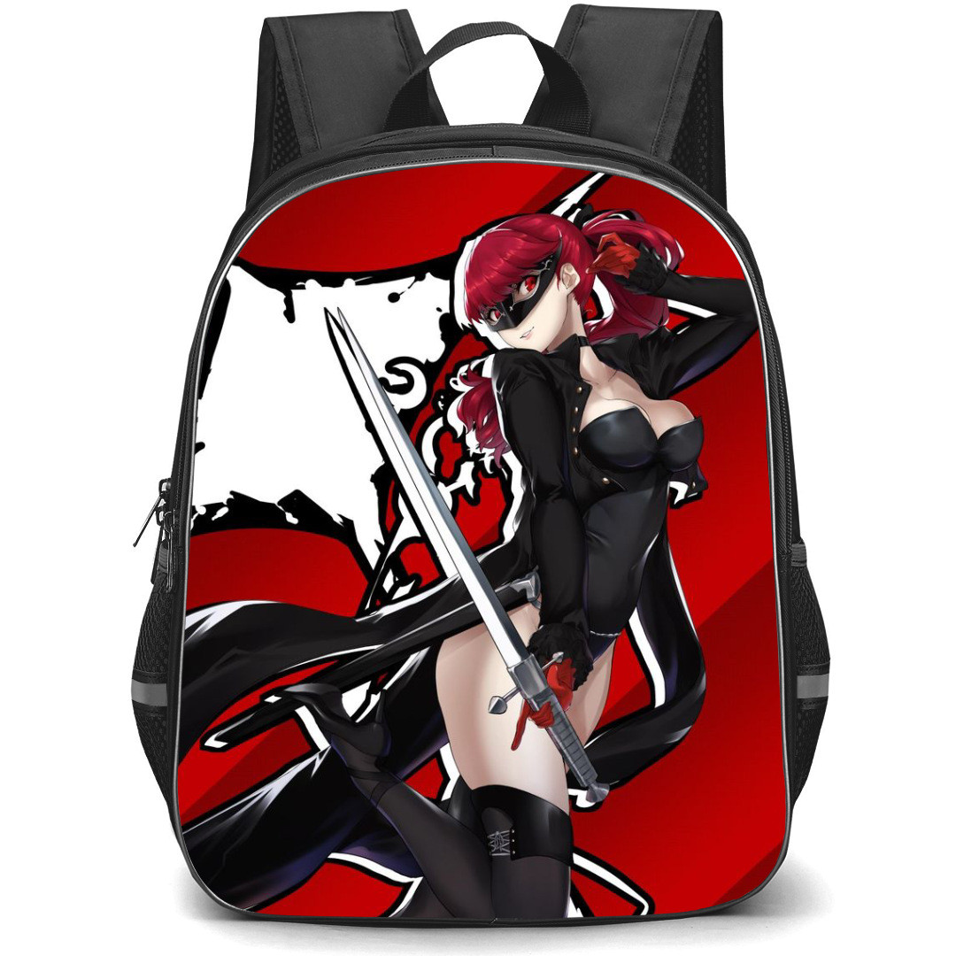 Persona 5 Kasumi Yoshizawa Backpack StudentPack - Kasumi Yoshizawa Holding Sword Comic Art