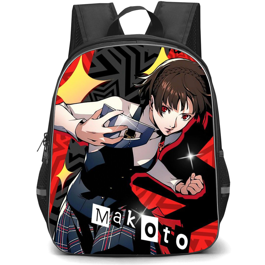 Persona 5 Makoto Niijima Backpack StudentPack - Makoto Niijima Holding Mask Left Punch