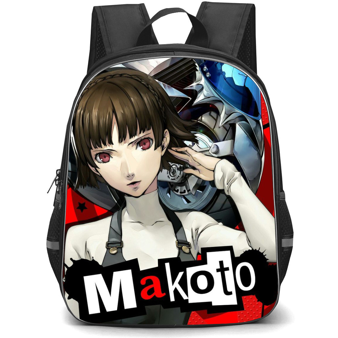 Persona 5 Makoto Niijima Backpack StudentPack - Makoto Niijima Motorbike Background