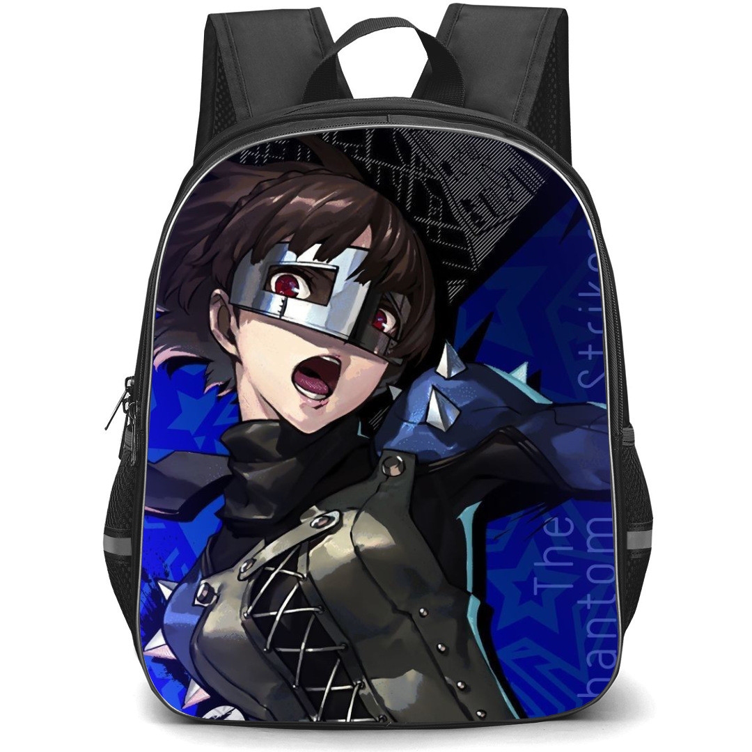 Persona 5 Makoto Niijima Backpack StudentPack - Makoto Niijima Queen Blue Background